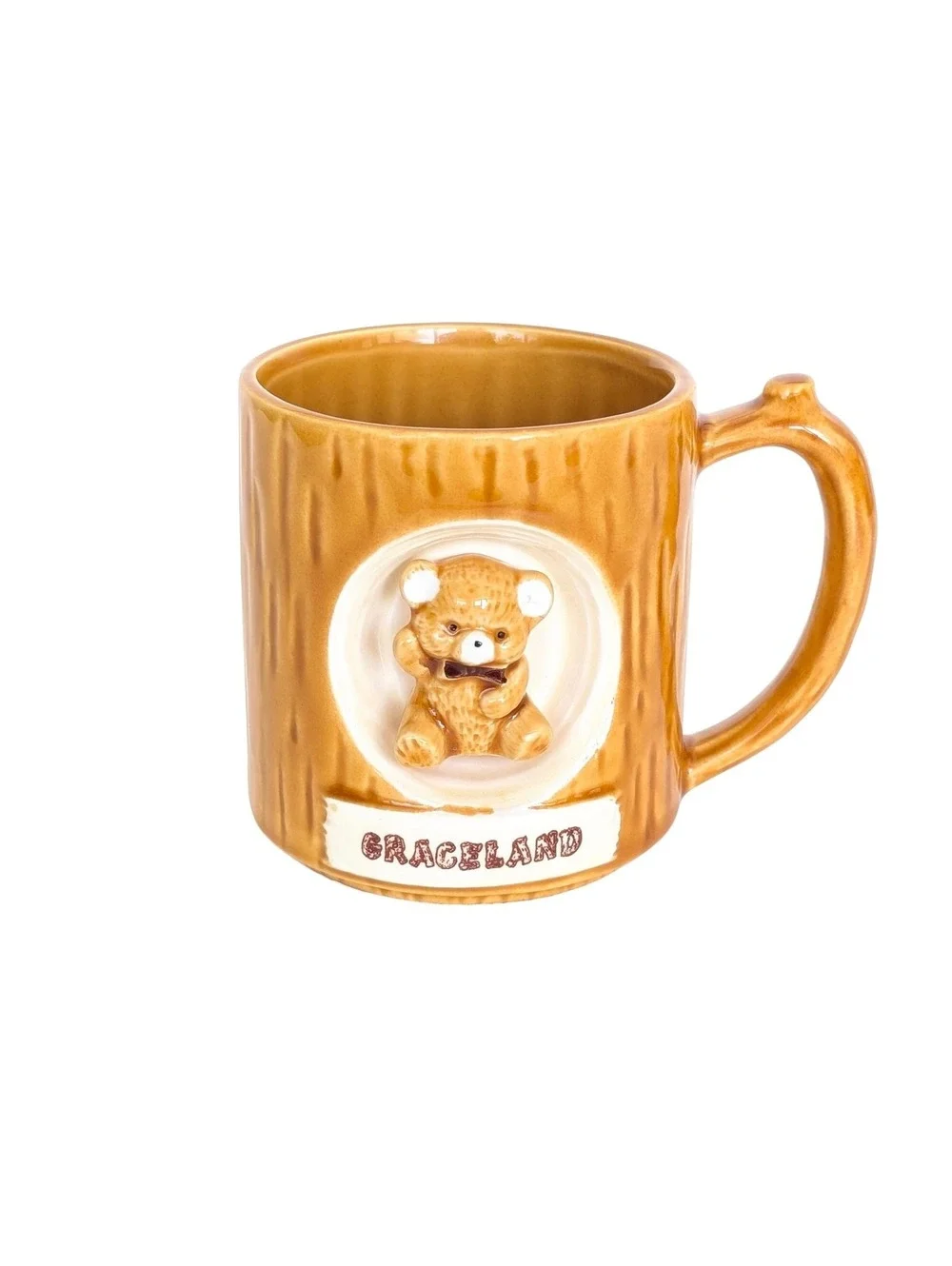 Vintage Graceland Souvenir Coffee Mug with Teddy Bear